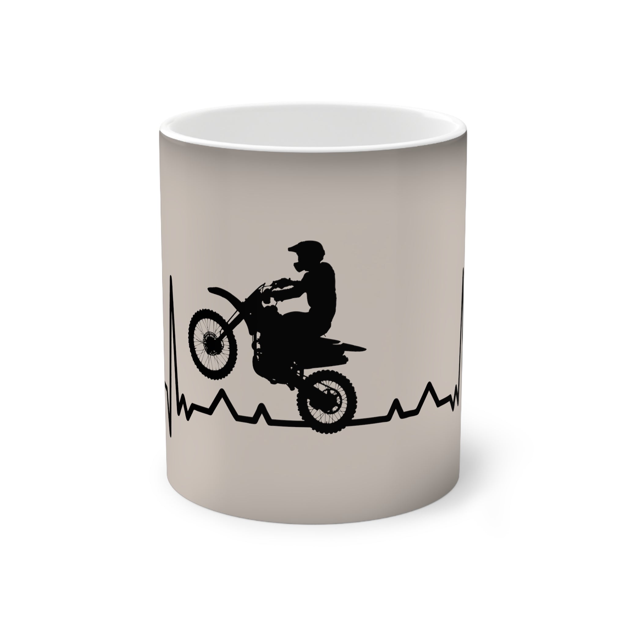 Motorrad-Art, Kaffeetasse mit Farbwechsel, motorrad motiv, lustiger motorradspruch, tasse mit Motorradaufdruck